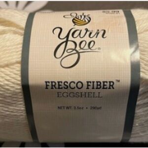 Yarn Bee Fresco Fiber Yarn in ‘eggshell’